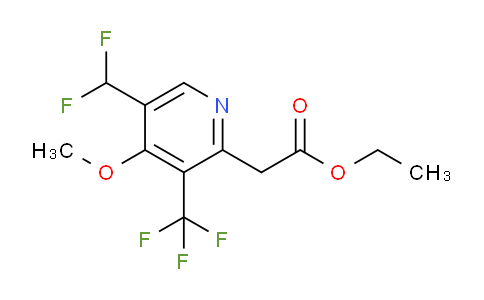AM117589 | 1804871-80-4 | Ethyl 5-(difluoromethyl)-4-methoxy-3-(trifluoromethyl)pyridine-2-acetate