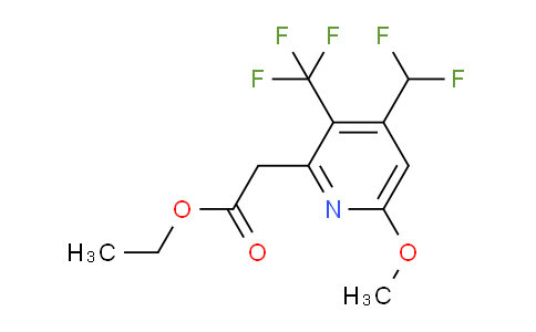 AM117598 | 1806965-25-2 | Ethyl 4-(difluoromethyl)-6-methoxy-3-(trifluoromethyl)pyridine-2-acetate