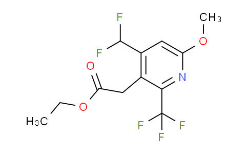 AM117599 | 1805440-96-3 | Ethyl 4-(difluoromethyl)-6-methoxy-2-(trifluoromethyl)pyridine-3-acetate