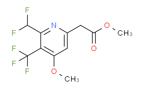 AM117653 | 1807108-27-5 | Methyl 2-(difluoromethyl)-4-methoxy-3-(trifluoromethyl)pyridine-6-acetate