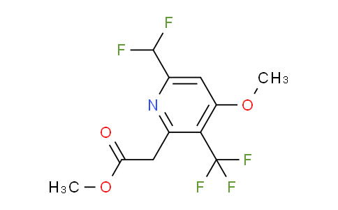 AM117654 | 1805440-29-2 | Methyl 6-(difluoromethyl)-4-methoxy-3-(trifluoromethyl)pyridine-2-acetate