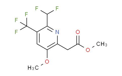 Methyl 2-(difluoromethyl)-5-methoxy-3-(trifluoromethyl)pyridine-6-acetate