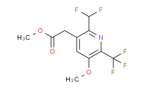 Methyl 2-(difluoromethyl)-5-methoxy-6-(trifluoromethyl)pyridine-3-acetate