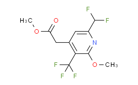 AM117667 | 1805559-19-6 | Methyl 6-(difluoromethyl)-2-methoxy-3-(trifluoromethyl)pyridine-4-acetate
