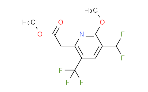 AM117670 | 1804871-63-3 | Methyl 3-(difluoromethyl)-2-methoxy-5-(trifluoromethyl)pyridine-6-acetate