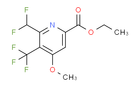 Ethyl 2-(difluoromethyl)-4-methoxy-3-(trifluoromethyl)pyridine-6-carboxylate