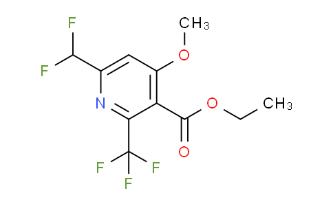 Ethyl 6-(difluoromethyl)-4-methoxy-2-(trifluoromethyl)pyridine-3-carboxylate