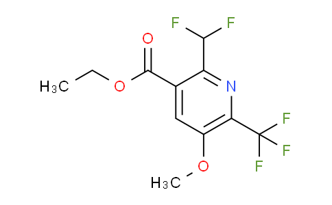 AM117688 | 1807107-79-4 | Ethyl 2-(difluoromethyl)-5-methoxy-6-(trifluoromethyl)pyridine-3-carboxylate