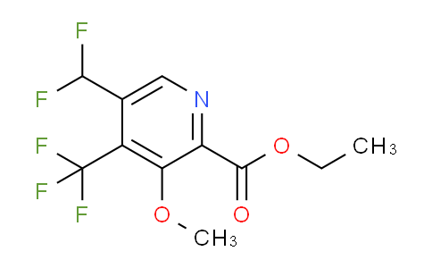 Ethyl 5-(difluoromethyl)-3-methoxy-4-(trifluoromethyl)pyridine-2-carboxylate