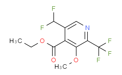 Ethyl 5-(difluoromethyl)-3-methoxy-2-(trifluoromethyl)pyridine-4-carboxylate