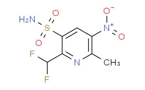 2-(Difluoromethyl)-6-methyl-5-nitropyridine-3-sulfonamide