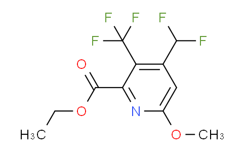 Ethyl 4-(difluoromethyl)-6-methoxy-3-(trifluoromethyl)pyridine-2-carboxylate