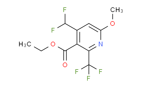 Ethyl 4-(difluoromethyl)-6-methoxy-2-(trifluoromethyl)pyridine-3-carboxylate