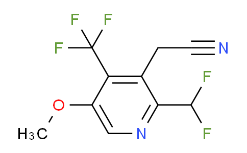 2-(Difluoromethyl)-5-methoxy-4-(trifluoromethyl)pyridine-3-acetonitrile
