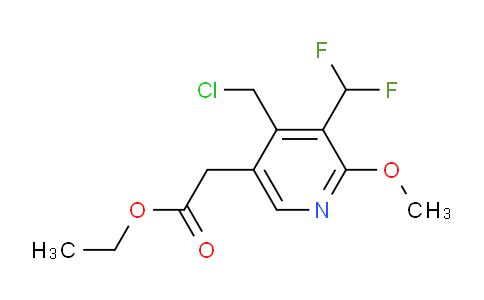 AM117799 | 1807143-73-2 | Ethyl 4-(chloromethyl)-3-(difluoromethyl)-2-methoxypyridine-5-acetate