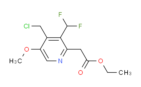 AM117803 | 1805199-59-0 | Ethyl 4-(chloromethyl)-3-(difluoromethyl)-5-methoxypyridine-2-acetate