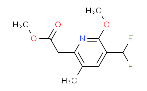 AM117816 | 1806959-96-5 | Methyl 3-(difluoromethyl)-2-methoxy-5-methylpyridine-6-acetate