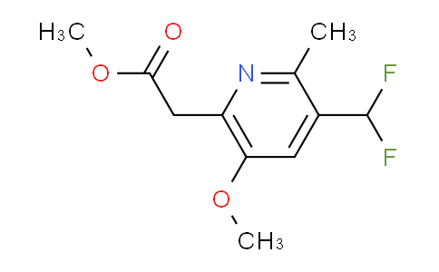 AM117824 | 1805074-24-1 | Methyl 3-(difluoromethyl)-5-methoxy-2-methylpyridine-6-acetate
