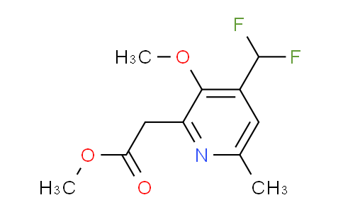 AM117833 | 1805269-03-7 | Methyl 4-(difluoromethyl)-3-methoxy-6-methylpyridine-2-acetate