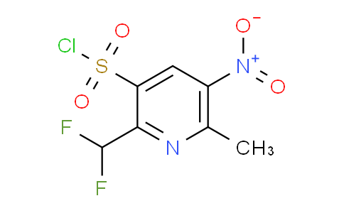 2-(Difluoromethyl)-6-methyl-5-nitropyridine-3-sulfonyl chloride