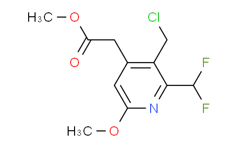 Methyl 3-(chloromethyl)-2-(difluoromethyl)-6-methoxypyridine-4-acetate