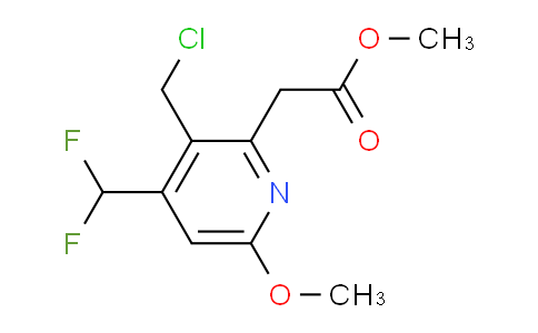 AM117873 | 1805556-63-1 | Methyl 3-(chloromethyl)-4-(difluoromethyl)-6-methoxypyridine-2-acetate