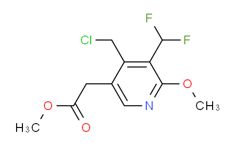 Methyl 4-(chloromethyl)-3-(difluoromethyl)-2-methoxypyridine-5-acetate