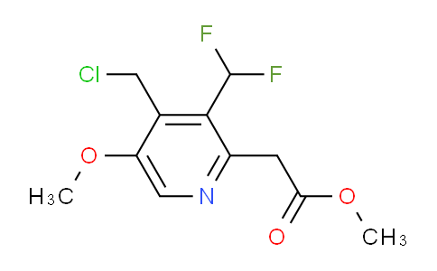 Methyl 4-(chloromethyl)-3-(difluoromethyl)-5-methoxypyridine-2-acetate