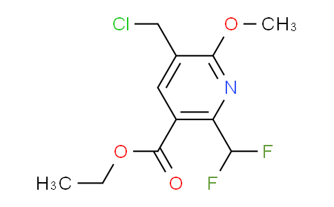 Ethyl 3-(chloromethyl)-6-(difluoromethyl)-2-methoxypyridine-5-carboxylate