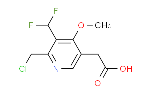 2-(Chloromethyl)-3-(difluoromethyl)-4-methoxypyridine-5-acetic acid