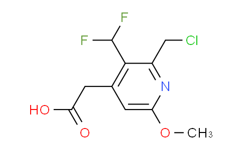 2-(Chloromethyl)-3-(difluoromethyl)-6-methoxypyridine-4-acetic acid