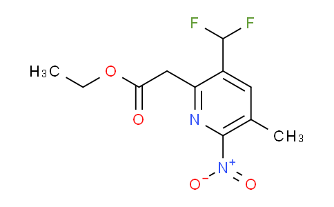 AM117973 | 1806041-63-3 | Ethyl 3-(difluoromethyl)-5-methyl-6-nitropyridine-2-acetate