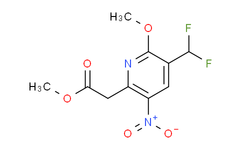 AM117986 | 1805614-17-8 | Methyl 3-(difluoromethyl)-2-methoxy-5-nitropyridine-6-acetate