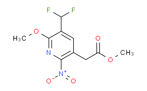 AM117987 | 1805205-69-9 | Methyl 3-(difluoromethyl)-2-methoxy-6-nitropyridine-5-acetate