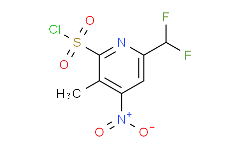 6-(Difluoromethyl)-3-methyl-4-nitropyridine-2-sulfonyl chloride