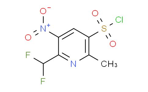 2-(Difluoromethyl)-6-methyl-3-nitropyridine-5-sulfonyl chloride