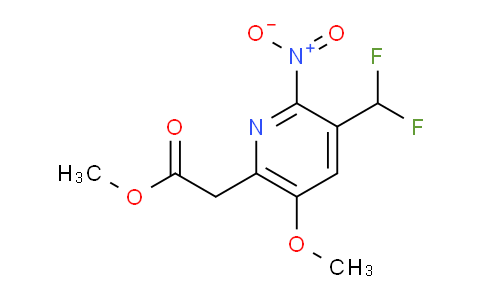 AM117996 | 1805437-10-8 | Methyl 3-(difluoromethyl)-5-methoxy-2-nitropyridine-6-acetate