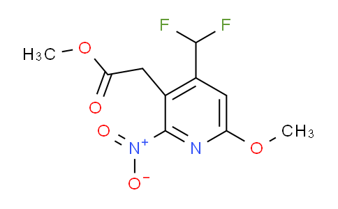 Methyl 4-(difluoromethyl)-6-methoxy-2-nitropyridine-3-acetate