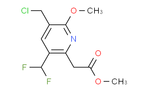 AM118011 | 1807105-96-9 | Methyl 3-(chloromethyl)-5-(difluoromethyl)-2-methoxypyridine-6-acetate