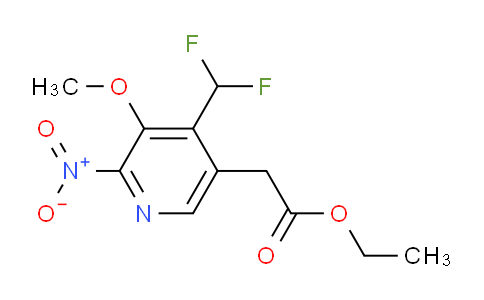 AM118045 | 1805205-92-8 | Ethyl 4-(difluoromethyl)-3-methoxy-2-nitropyridine-5-acetate