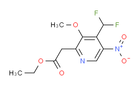AM118047 | 1807105-53-8 | Ethyl 4-(difluoromethyl)-3-methoxy-5-nitropyridine-2-acetate