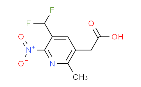 AM118049 | 1805554-41-9 | 3-(Difluoromethyl)-6-methyl-2-nitropyridine-5-acetic acid