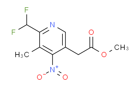 Methyl 2-(difluoromethyl)-3-methyl-4-nitropyridine-5-acetate