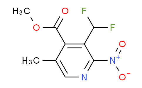 Methyl 3-(difluoromethyl)-5-methyl-2-nitropyridine-4-carboxylate