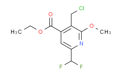 Ethyl 3-(chloromethyl)-6-(difluoromethyl)-2-methoxypyridine-4-carboxylate
