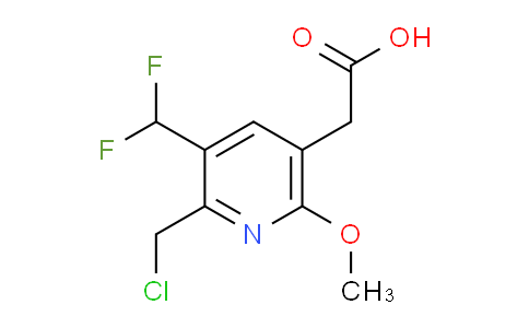 2-(Chloromethyl)-3-(difluoromethyl)-6-methoxypyridine-5-acetic acid