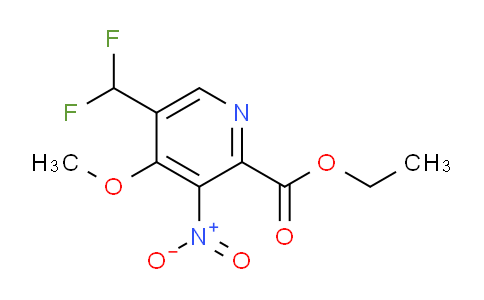 Ethyl 5-(difluoromethyl)-4-methoxy-3-nitropyridine-2-carboxylate