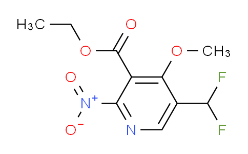 Ethyl 5-(difluoromethyl)-4-methoxy-2-nitropyridine-3-carboxylate