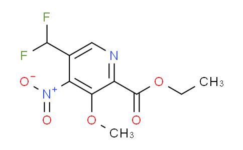 Ethyl 5-(difluoromethyl)-3-methoxy-4-nitropyridine-2-carboxylate