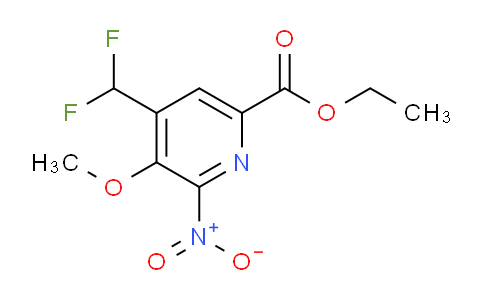 AM118110 | 1805557-00-9 | Ethyl 4-(difluoromethyl)-3-methoxy-2-nitropyridine-6-carboxylate